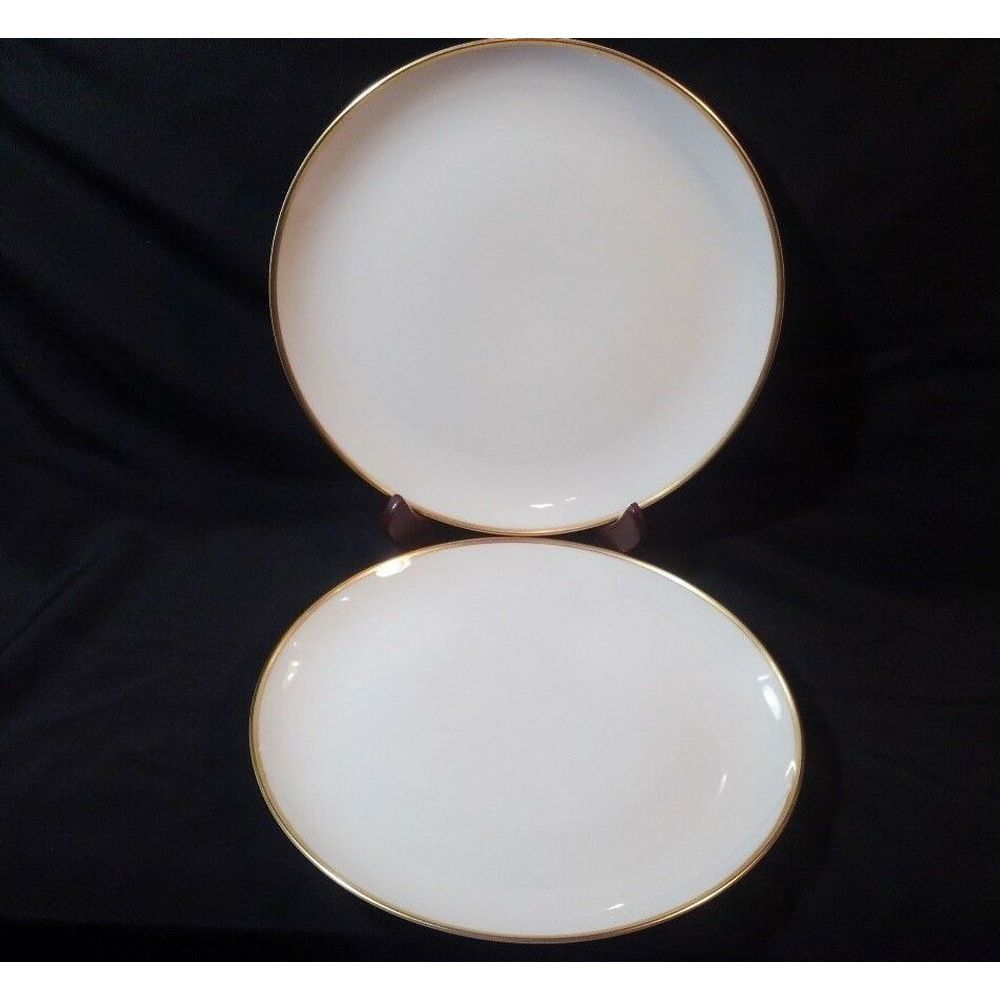 1 Lefton Simplicity 1931. White Gold Dinner Plate